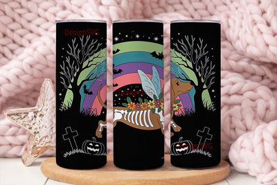 Spooky Fairy Dachshund 20oz Tumbler Wrap Sublimation DesignSVG 