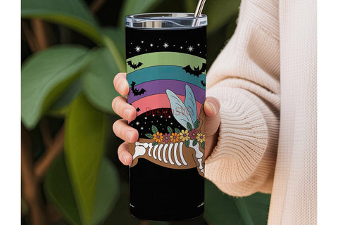 Spooky Fairy Dachshund 20oz Tumbler Wrap Sublimation DesignSVG 