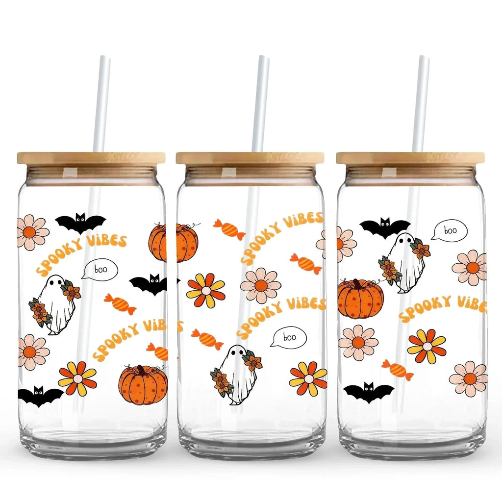 Spooky Fall Festival 9.7 x 4.3 UV DTF Wrap Only (Cup NOT Included) - So ...