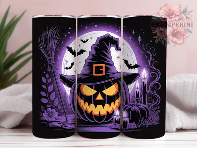 Spooky Fall Pumpkin Harvest Tumbler Wrap, Halloween Tumbler Png, 20oz Skinny Tumbler, Sublimation Download, Spooky Season Tumbler, Fall Tumbler Png, Harvest Tumbler Design Sublimation Li Zamperini 