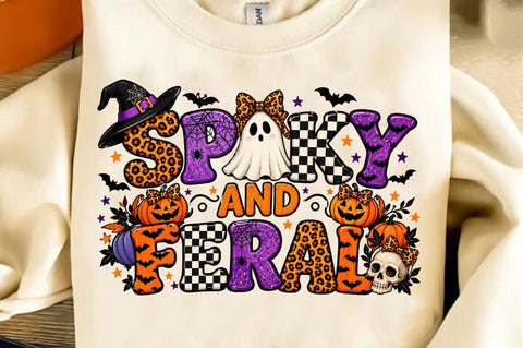 Spooky Feral PNG, Funny Halloween PNG Sublimation SVGista 