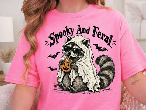 Spooky & Feral Raccoon Halloween PNG Art SVG DesignDestine 