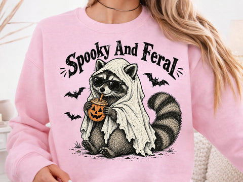 Spooky & Feral Raccoon Halloween PNG Art SVG DesignDestine 