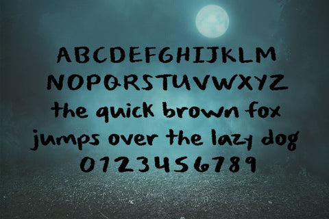 Spooky Fright Font Misti's Fonts 