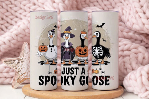 Spooky Geese 20oz Tumbler Wrap Sublimation DesignSVG 