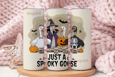 Spooky Geese 20oz Tumbler Wrap Sublimation DesignSVG 