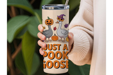 Spooky Geese 20oz Tumbler Wrap Sublimation DesignSVG 