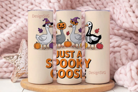Spooky Geese 20oz Tumbler Wrap Sublimation DesignSVG 