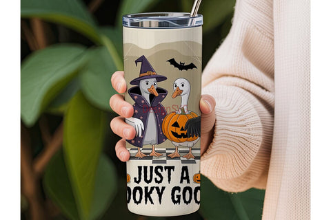 Spooky Geese 20oz Tumbler Wrap Sublimation DesignSVG 