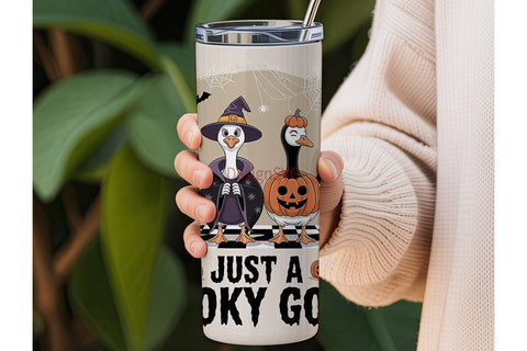 Spooky Geese 20oz Tumbler Wrap Sublimation DesignSVG 