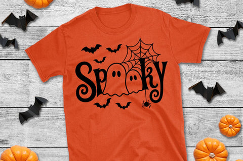 Spooky Ghost Halloween Cut File SVG Pickled Thistle Creative 