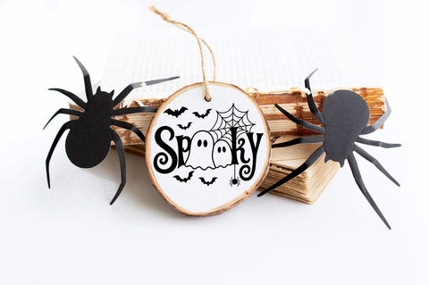 Spooky Ghost Halloween Cut File SVG Pickled Thistle Creative 