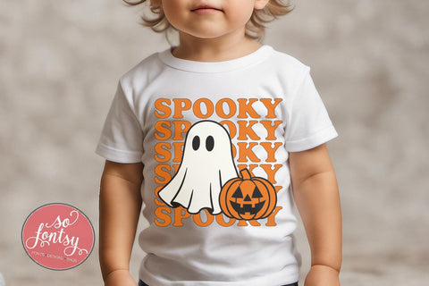 Spooky Ghost - Halloween Fun SVG PNG DXF EPS Files SVG So Fontsy VIP Design Shop 