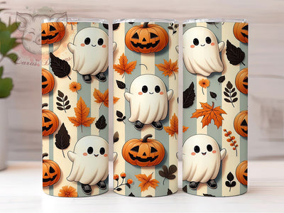 Spooky Ghost Halloween Tumbler Wrap, Halloween Ghost Wrap, 20oz Sublimation, Cute Ghost Cup, Halloween Mug Design, Ghost Drinkware, Fall Spooky Tumbler Sublimation Lara' s Designs 