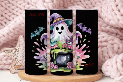 Spooky Ghost Potion 20oz Tumbler Wrap Sublimation DesignSVG 
