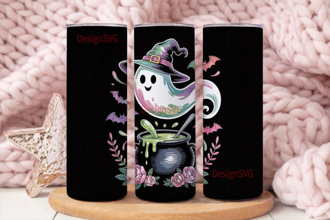 Spooky Ghost Potion 20oz Tumbler Wrap Sublimation DesignSVG 