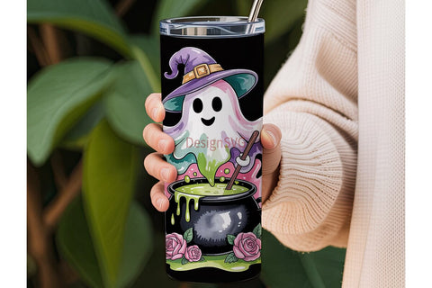 Spooky Ghost Potion 20oz Tumbler Wrap Sublimation DesignSVG 