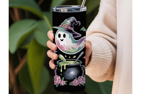 Spooky Ghost Potion 20oz Tumbler Wrap Sublimation DesignSVG 
