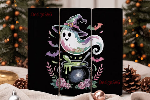 Spooky Ghost Potion 20oz Tumbler Wrap Sublimation DesignSVG 