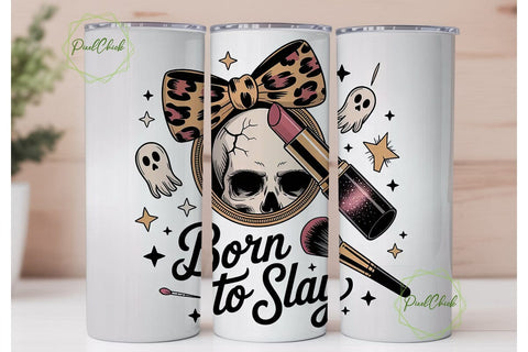Spooky Glam Halloween 20oz Tumbler Wrap Sublimation PixelChick 