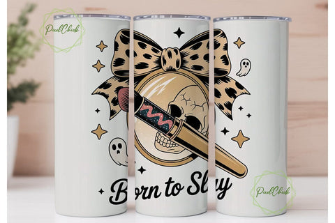 Spooky Glam Halloween 20oz Tumbler Wrap Sublimation PixelChick 
