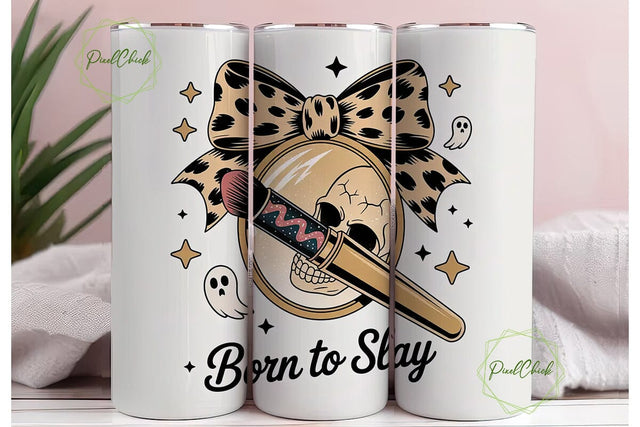 Spooky Glam Halloween 20oz Tumbler Wrap Sublimation PixelChick 