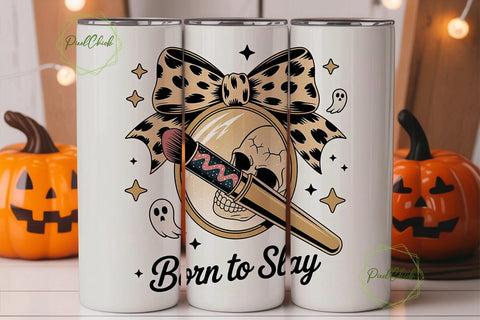 Spooky Glam Halloween 20oz Tumbler Wrap Sublimation PixelChick 