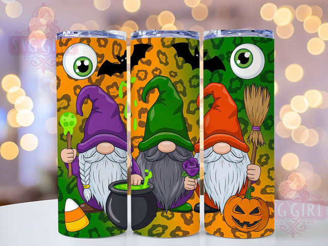 Spooky Gnome Halloween Tumbler Wrap, Halloween Tumbler, 20oz Skinny Tumbler, Spooky Season Png, Sublimation Design, Tumbler Wrap Download, Halloween Gnome Png Sublimation SvggirlplusArt 