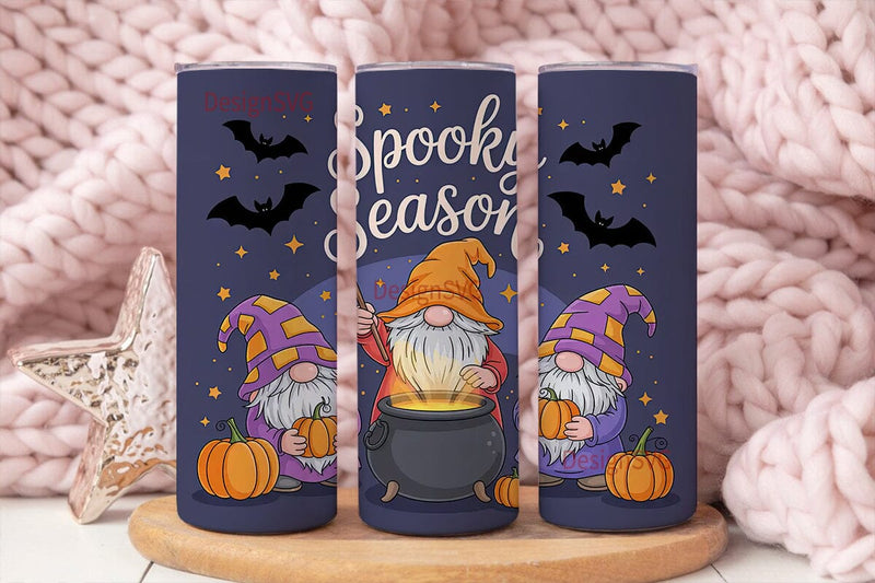 Spooky Gnomes 20oz Tumbler Wrap Sublimation DesignSVG 
