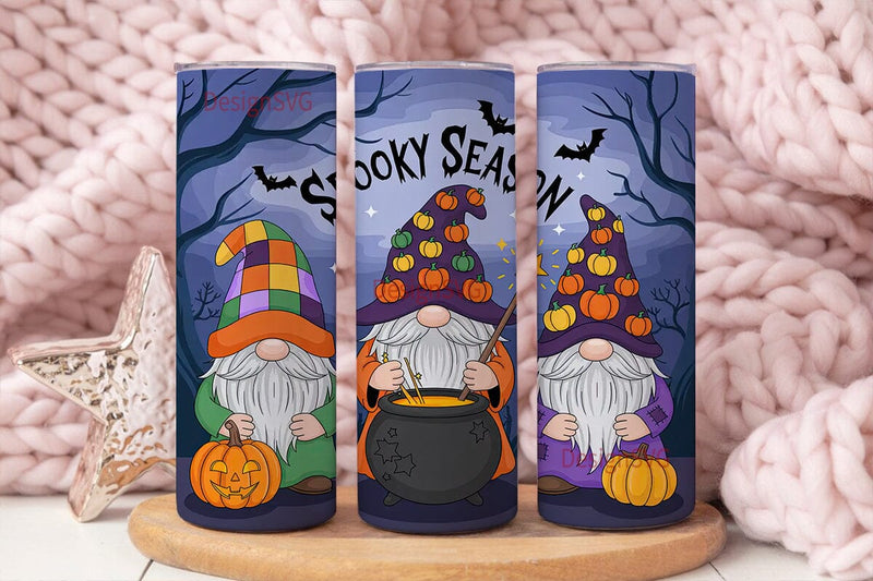 Spooky Gnomes 20oz Tumbler Wrap Sublimation DesignSVG 