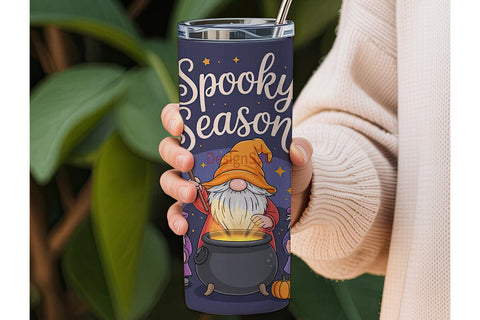 Spooky Gnomes 20oz Tumbler Wrap Sublimation DesignSVG 
