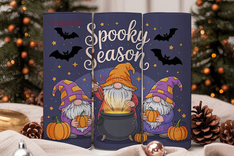 Spooky Gnomes 20oz Tumbler Wrap Sublimation DesignSVG 
