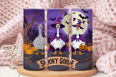 Spooky Goose 20oz Tumbler Wrap Sublimation DesignSVG 