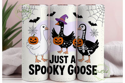 Spooky Goose Halloween Tumbler Wrap PNG Sublimation PixelChick 