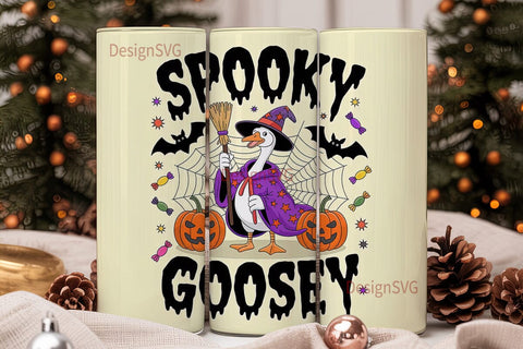 Spooky Goosey 20oz Tumbler Design Sublimation DesignSVG 