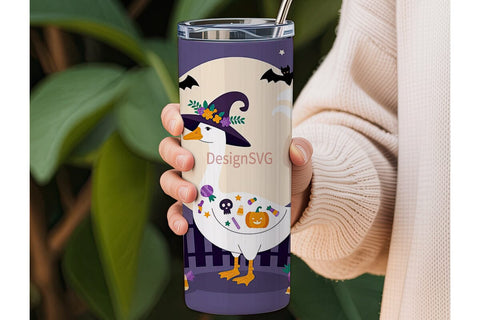 Spooky Goosey 20oz Tumbler Wrap Sublimation DesignSVG 