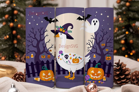Spooky Goosey 20oz Tumbler Wrap Sublimation DesignSVG 