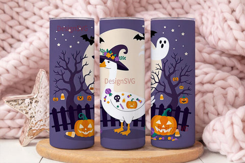 Spooky Goosey 20oz Tumbler Wrap Sublimation DesignSVG 