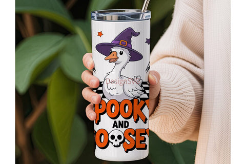 Spooky Goosey Halloween 20oz Tumbler Sublimation DesignSVG 