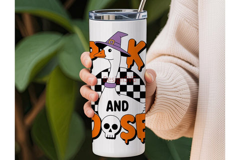Spooky Goosey Halloween 20oz Tumbler Sublimation DesignSVG 