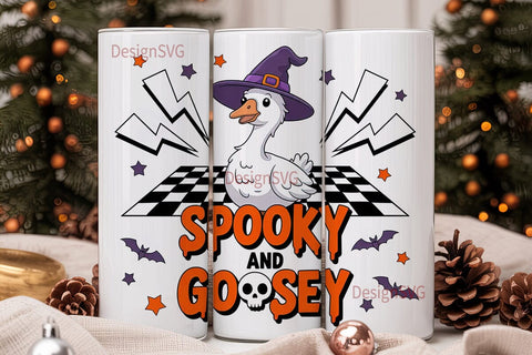 Spooky Goosey Halloween 20oz Tumbler Sublimation DesignSVG 