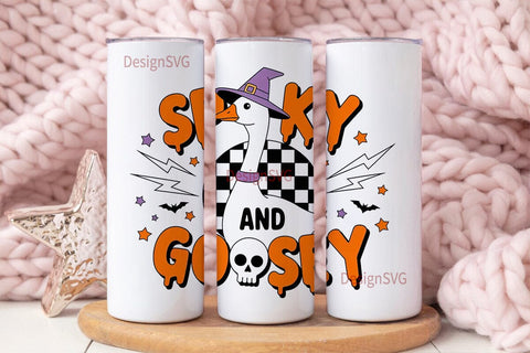 Spooky Goosey Halloween 20oz Tumbler Sublimation DesignSVG 