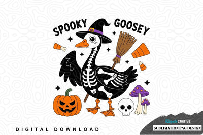 Spooky goosey halloween sublimation png design Sublimation Regulrcrative 