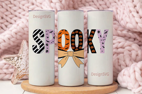 Spooky Halloween 20oz Tumbler Wrap Sublimation DesignSVG 