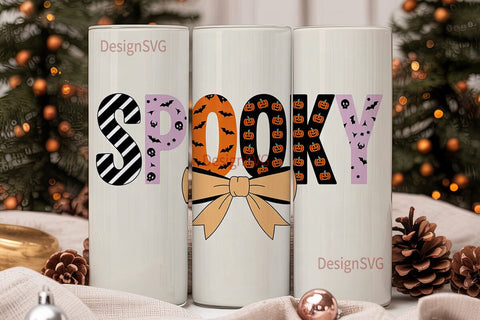 Spooky Halloween 20oz Tumbler Wrap Sublimation DesignSVG 