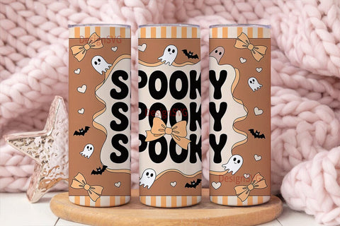 Spooky Halloween 20oz Tumbler Wrap Sublimation DesignSVG 