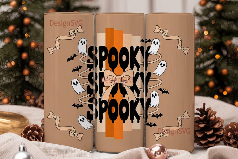 Spooky Halloween 20oz Tumbler Wrap Sublimation DesignSVG 