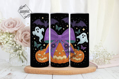 Spooky Halloween Bow 20oz Tumbler Design Sublimation sassyprint 