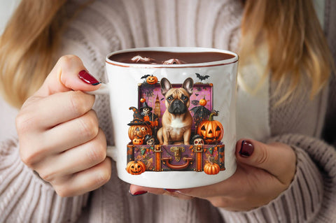 Spooky Halloween Bulldog Adventure Sublimation Clipart Sublimation SVGArt 