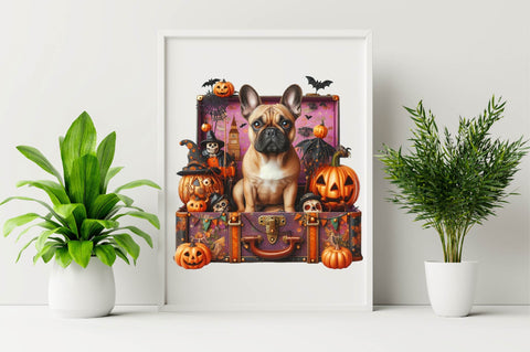 Spooky Halloween Bulldog Adventure Sublimation Clipart Sublimation SVGArt 
